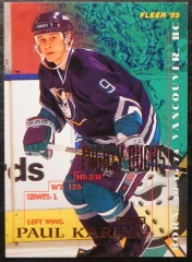 1994-95 Fleer #3 Paul Kariya Rookie Anaheim Mighty Ducks